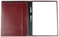 Preview: Schreibmappe DIN A4, incl. Memoblock CAMBRIDGE Top Grain Rindleder rot
