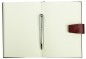 Preview: Notizbuch DIN A5 (gebunden) mit Stecklasche | Echtleder | CAMBRIDGE rot