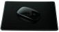Preview: Mousepad CAMBRIDGE Top Grain Rindspaltleder mit heller Kontrastnaht schwarz