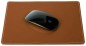 Preview: Mousepad CAMBRIDGE Top Grain Rindspaltleder mit heller Kontrastnaht hellbraun