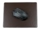 Preview: Mousepad CAMBRIDGE Top Grain Rindspaltleder mit heller Kontrastnaht dunkelbraun