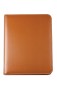 Preview: Manager-Ringbuch DIN A4 mit Tablet Computer Fach in CAMBRIDGE Top Grain Rindleder hellbraun