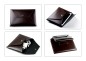 Preview: Manager Orgamappe DIN A4 mit Tablethalterung und optionaler Zubehörtasche CAMBRIDGE Top Grain Leder dunkelbraun