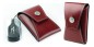 Preview: Design Schlüsseletui mit 2 Schlüsselketten CAMBRIDGE Top Grain Leder rot