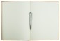 Preview: Notizbuch DIN A4 (gebunden) | Echtleder | CAMBRIDGE hellbraun