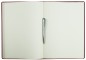 Preview: Notizbuch DIN A4 (gebunden) | Echtleder | CAMBRIDGE rot