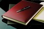 Preview: Notizbuch DIN A4 (gebunden) | Echtleder | CAMBRIDGE rot