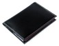 Preview: Reisepass / Impfausweis Etui CAMBRIDGE Top Grain Rindspaltleder mit heller Kontrastnaht schwarz
