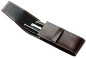 Preview: Schreibgeräteetui TRIO CAMBRIDGE Top Grain Leder dunkelbraun