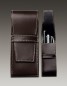 Preview: Schreibgeräteetui TRIO CAMBRIDGE Top Grain Leder dunkelbraun