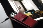 Preview: Schreibgeräteetui TRIO CAMBRIDGE Top Grain Leder rot