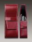 Preview: Schreibgeräteetui TRIO CAMBRIDGE Top Grain Leder rot