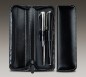 Preview: RV-Schreibgeräteetui DUO - CAMBRIDGE Top Grain Leder - schwarz