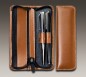 Preview: RV-Schreibgeräteetui DUO - CAMBRIDGE Top Grain Leder - hellbraun
