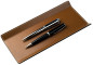 Preview: Federschale CAMBRIDGE Top Grain Rindspaltleder mit heller Kontrastnaht hellbraun