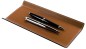 Preview: Federschale CAMBRIDGE Top Grain Rindspaltleder mit heller Kontrastnaht hellbraun