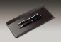 Preview: Federschale CAMBRIDGE Top Grain Rindspaltleder mit heller Kontrastnaht dunkelbraun