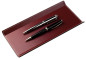 Preview: Federschale CAMBRIDGE Top Grain Rindspaltleder mit heller Kontrastnaht rot