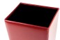 Preview: Papierkorb CAMBRIDGE Top Grain Rindspaltleder mit heller Kontrastnaht rot
