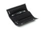 Preview: Schmuckrolle CAMBRIDGE Top Grain Rindspaltleder mit heller Kontrastnaht schwarz