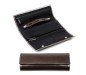 Preview: Schmuckrolle CAMBRIDGE Top Grain Rindspaltleder mit heller Kontrastnaht dunkelbraun