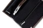 Preview: Schmuckrolle CAMBRIDGE Top Grain Rindspaltleder mit heller Kontrastnaht dunkelbraun