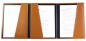 Preview: Kanzlei / Vertragsmappe DIN A4 CAMBRIDGE Top Grain Rindspaltleder mit heller Kontrastnaht hellbraun