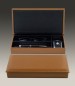 Preview: Ablagekasten mit Deckel CAMBRIDGE Top Grain Rindspaltleder hellbraun