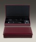 Preview: Ablagekasten mit Deckel CAMBRIDGE Top Grain Rindspaltleder rot