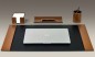 Preview: Schreibunterlage mit 2 Seitenleisten CAMBRIDGE Top Grain Rindspaltleder hellbraun