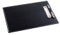 Preview: Klemmbrett DIN A4 mit Blockklemme in CAMBRIDGE Top Grain Rindspaltleder schwarz