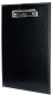 Preview: Klemmbrett DIN A4 mit Blockklemme in CAMBRIDGE Top Grain Rindspaltleder schwarz
