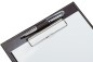 Preview: Klemmbrett DIN A4 mit Blockklemme in CAMBRIDGE Top Grain Rindspaltleder dunkelbraun