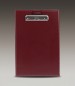 Preview: Klemmbrett DIN A4 mit Blockklemme in CAMBRIDGE Top Grain Rindspaltleder rot