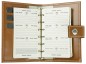 Preview: Pocket Design Diary Mini für das Jahr 2026, Cambridge Top Grain Leder, hellbraun