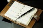 Preview: Pocket Design Diary Mini für das Jahr 2026, Cambridge Top Grain Leder, hellbraun