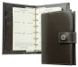 Preview: Pocket Design Diary Mini für das Jahr 2026, Cambridge Top Grain Leder, dunkelbraun