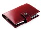 Preview: Pocket Design Diary Mini für das Jahr 2025, Cambridge Top Grain Leder, rot