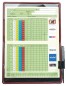 Preview: Golfkartenetui inklusive Minikugelschreiber CAMBRIDGE Top Grain Rindspaltleder rot