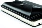 Preview: BOOKclip SLIM für Notizbücher und Kalender - CAMBRIDGE Top Grain Leder schwarz