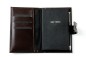Preview: Pocket Notizbuch "GOLF NOTES" (auswechselbar) mit Druckknopf, CAMBRIDGE Top Grain Leder dunkelbraun