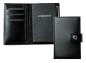 Preview: Pocket Notizbuch "FITNESS NOTES" (auswechselbar) mit Druckknopf, CAMBRIDGE Top Grain Leder schwarz