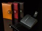 Preview: Pocket Notizbuch "FITNESS NOTES" (auswechselbar) mit Druckknopf, CAMBRIDGE Top Grain Leder dunkelbraun