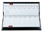 Preview: Tischquerkalender (auswechselbar) für 2025 + 2026 - Cambridge Top Grain Leder schwarz