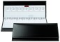 Preview: Tischquerkalender (auswechselbar) für 2027 - Cambridge Top Grain Leder schwarz