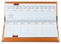 Preview: Tischquerkalender (auswechselbar) für 2025 + 2026 - Cambridge Top Grain Leder hellbraun