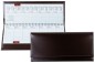 Preview: Tischquerkalender (auswechselbar) für 2025 + 2026 - Cambridge Top Grain Leder dunkelbraun