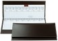 Preview: Tischquerkalender (auswechselbar) für 2027 - Cambridge Top Grain Leder dunkelbraun
