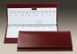 Preview: Tischquerkalender (auswechselbar) für 2027 - Cambridge Top Grain Leder rot