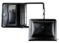 Preview: Manager Orgamappe DIN A4 mit Tablethalterung und optionaler Zubehörtasche CAMBRIDGE Top Grain Leder schwarz
